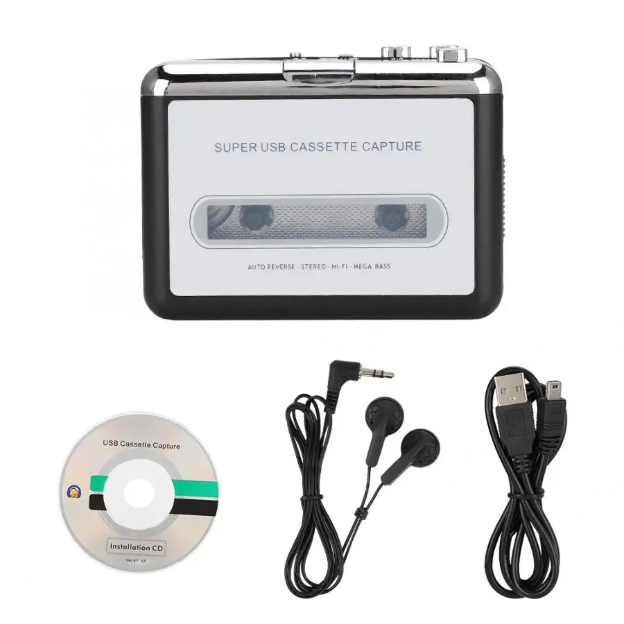 USB Лента для MP3 захвата конвертер стерео аудио музыкальный плеер