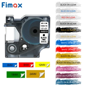 Fimax совместимый для Dymo 45013 40913 43613 45803 40918 45010 45020 12 мм лента для маркировки для производитель Этикеток Dymo LM160 LM280 PNP