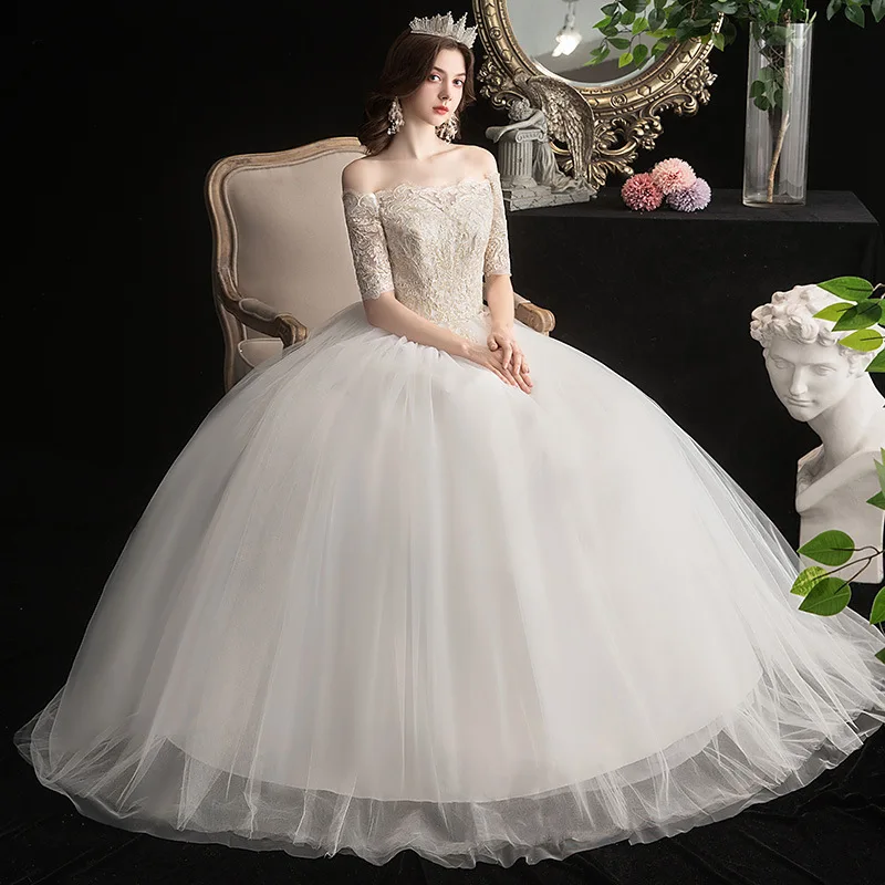 Сексуальное свадебное платье с вышивкой размера плюс es 2020 кружевные платья