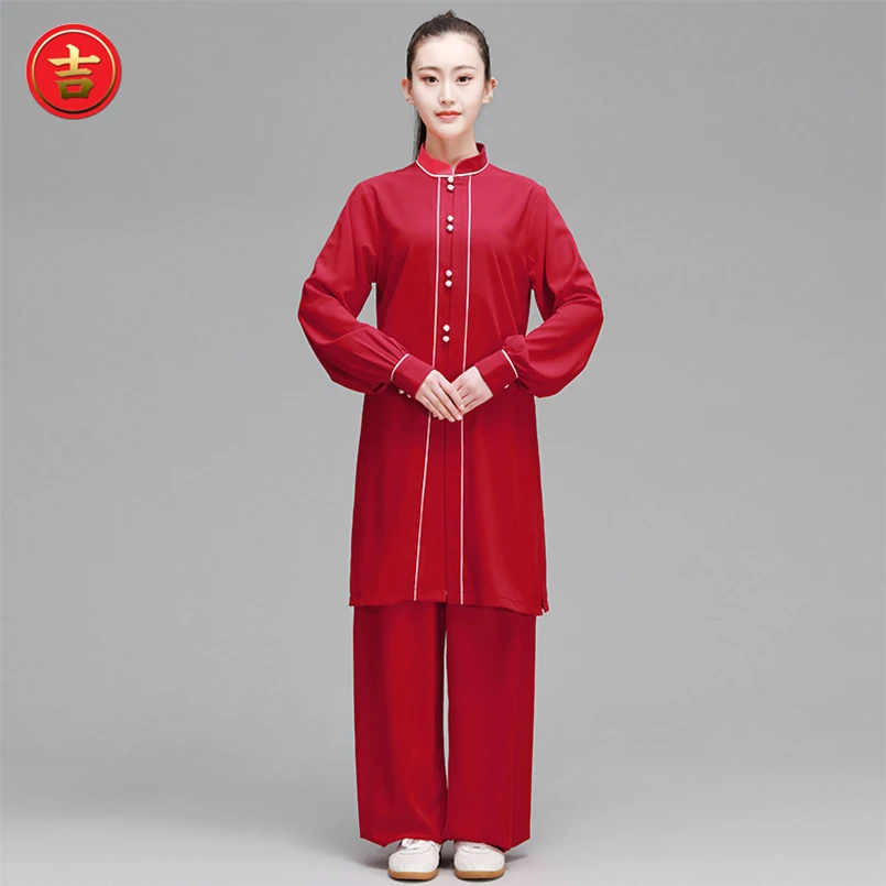 Весенне-осенняя Изысканная традиционная китайская одежда для мужчин Тай-Чи