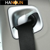 chrome abs 2pcs car front row safety belt decoration frame cover trim for bmw 5 series g30 2018 2019 interior modified decals