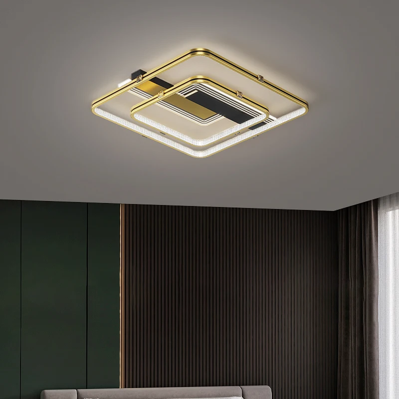 

Square Led Ceiling Light Modern Home 110v 220v Ceiling Lamp For Living Room Bedroom Dining Room Indoor Decoration Light Fixture