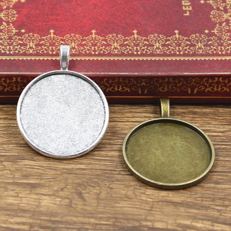 4 шт. круглые стеклянные подвески для украшений 30 мм|Ювелирная фурнитура и