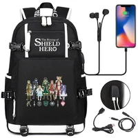anime the rising of the shield hero backpack laptop travel bag bookbags for students adult shoulder bags