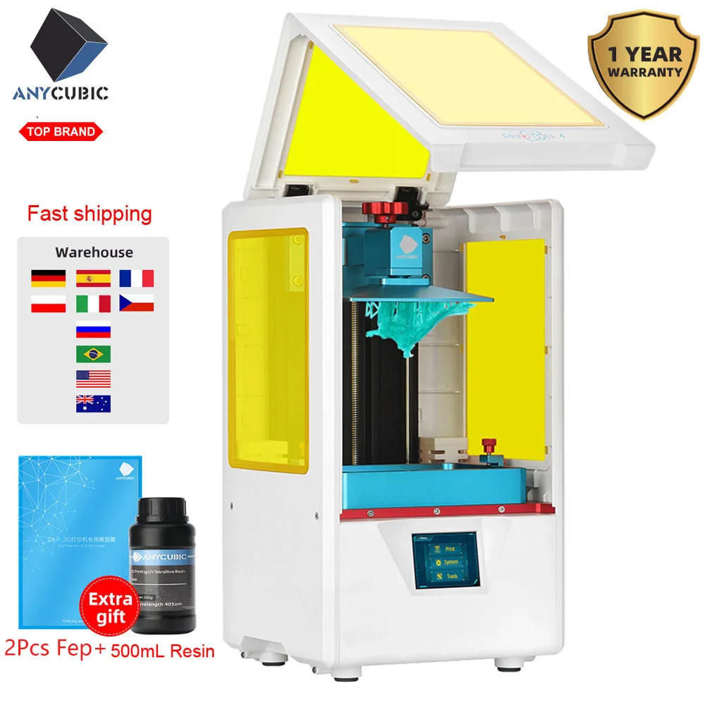 Anycubic Photon S 3d принтер комплект 3d украшение стоматологический Модернизированный лазер SLA/lcd УФ Смола слайсер рабочего стола impresora 3d drukarka anicubic