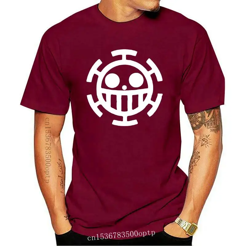 

New Free shipping Red Heart Pirates tee shirt Trafalgar D Water Law t shirt ONE PIECE long sleeve t-shirt