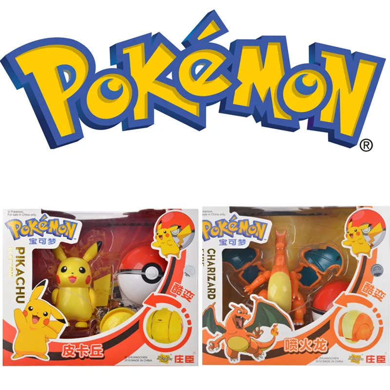 

PokÃ©mon Original Box Pikachu Lunayara Super Dream Fire-Breathing Dragon Dolls Decoration Toys Elf Ball Children's Birthday Gifts