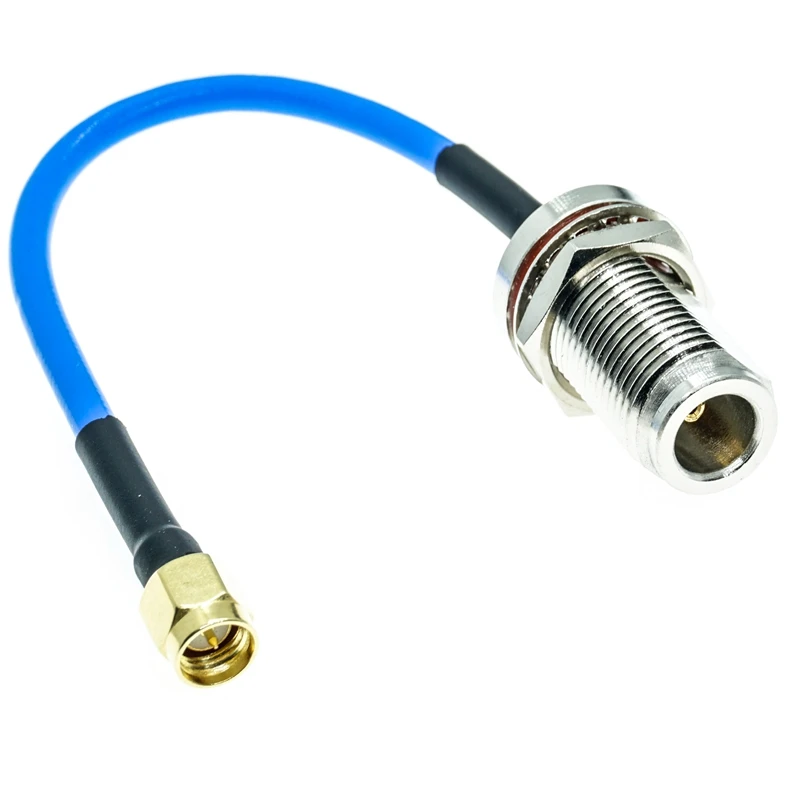 N женский разъем перегородка к SMA Штекерный RG405 RG-405 полугибкий коаксиальный