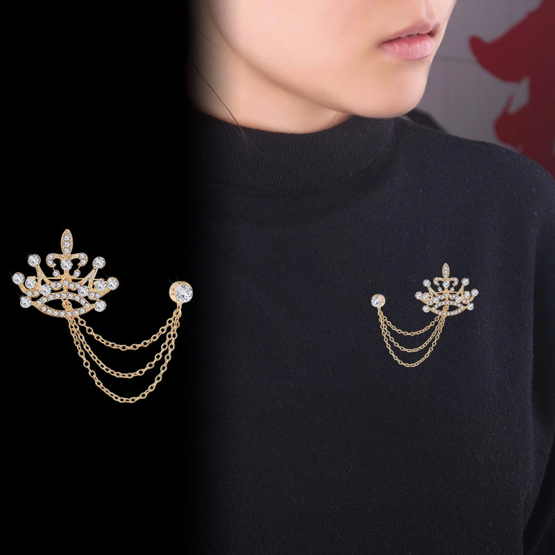 1 шт. креативная стразы олень Орел ручная корона змея Череп женские цепочки с