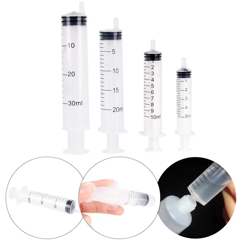 

1pc Multi Size 5/10/20ML Reusable Plastic Syringe Refilling Perfume Tool Travel Needle Tube