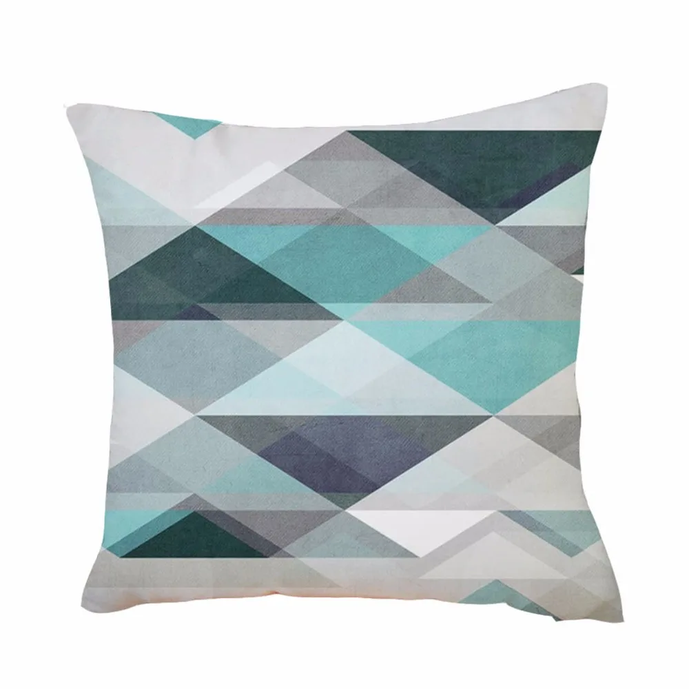 Новый чехол для подушки с геометрическим рисунком LeRadore ткань из кожи персика 45*45