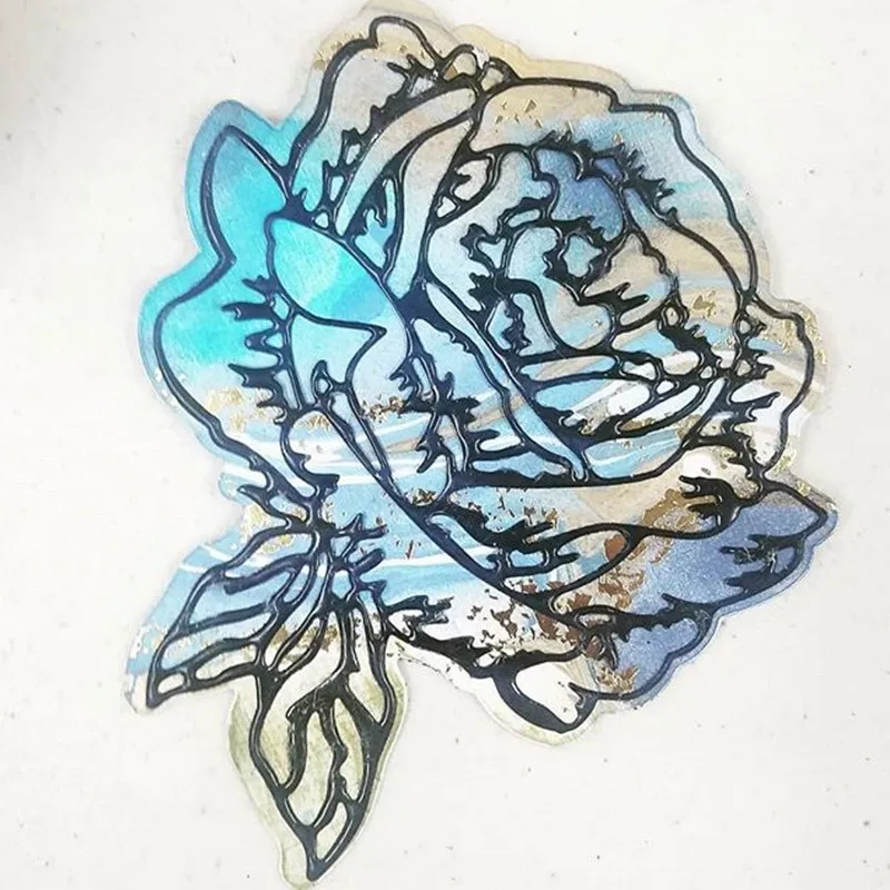 Цветущие цветы бабочки металлические Вырубные штампы для скрапбукинга альбом