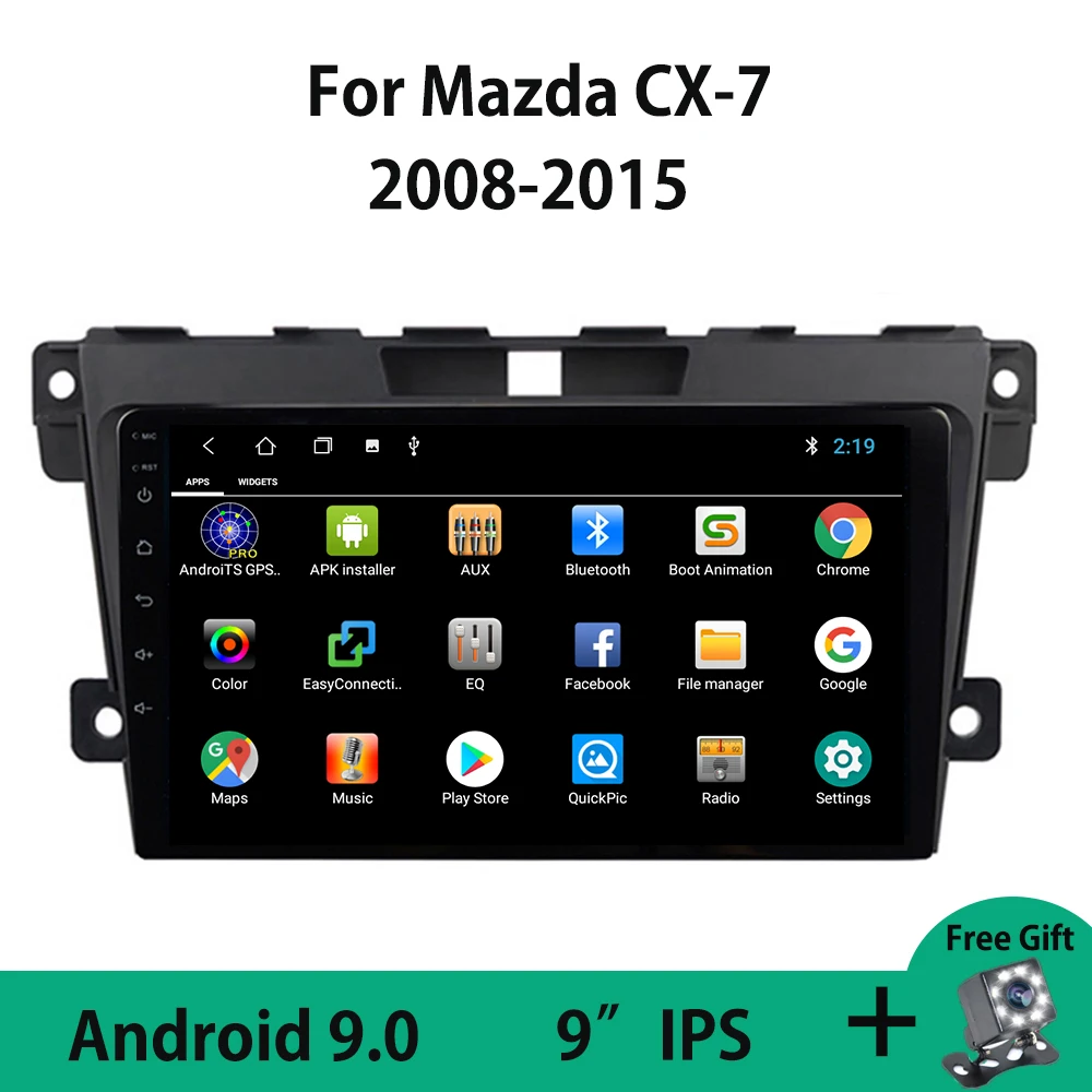 

Android 9.0 Car GPS Navigation Radio Multimedia Player For Mazda CX-7 CX7 2008-2015 Split Screen Mirror Link Carplay SWC USB DVD
