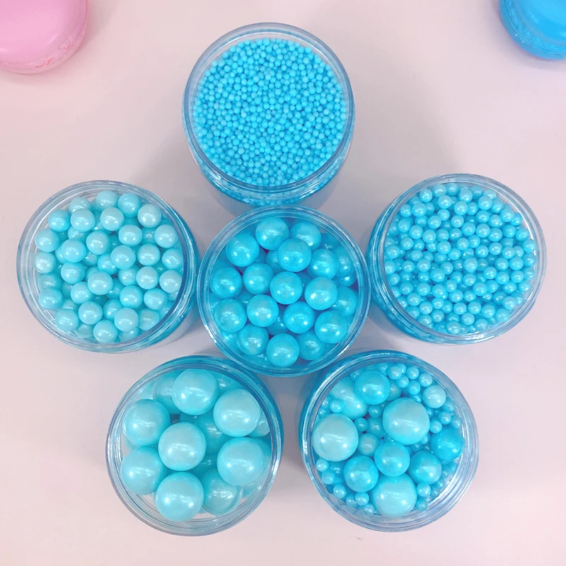 50 г съедобных синих бусин жемчуг сахарный шар помадка выпечка торта сделай сам