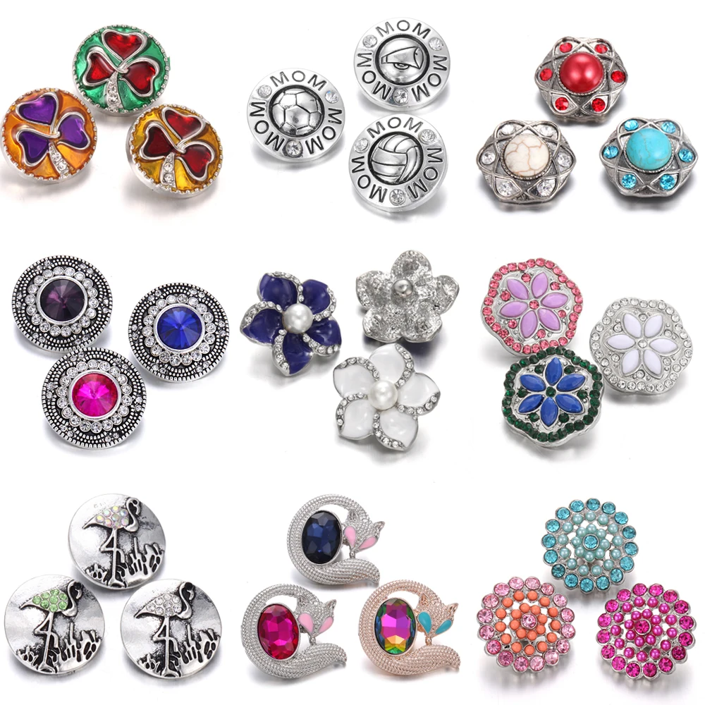 6 шт./лот оптовая продажа застежки для ювелирных изделий 18 мм пуговицы круглые