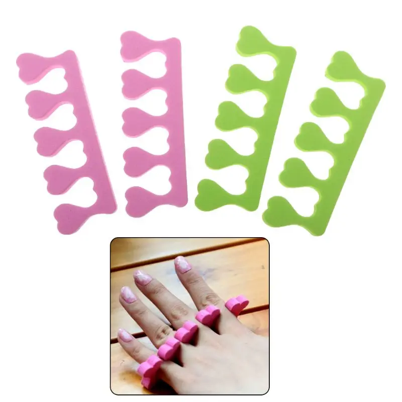 

Y1UF 2pcs Toe Separators Finger Foot Sponge Soft Gel UV Salon Polish Manicure