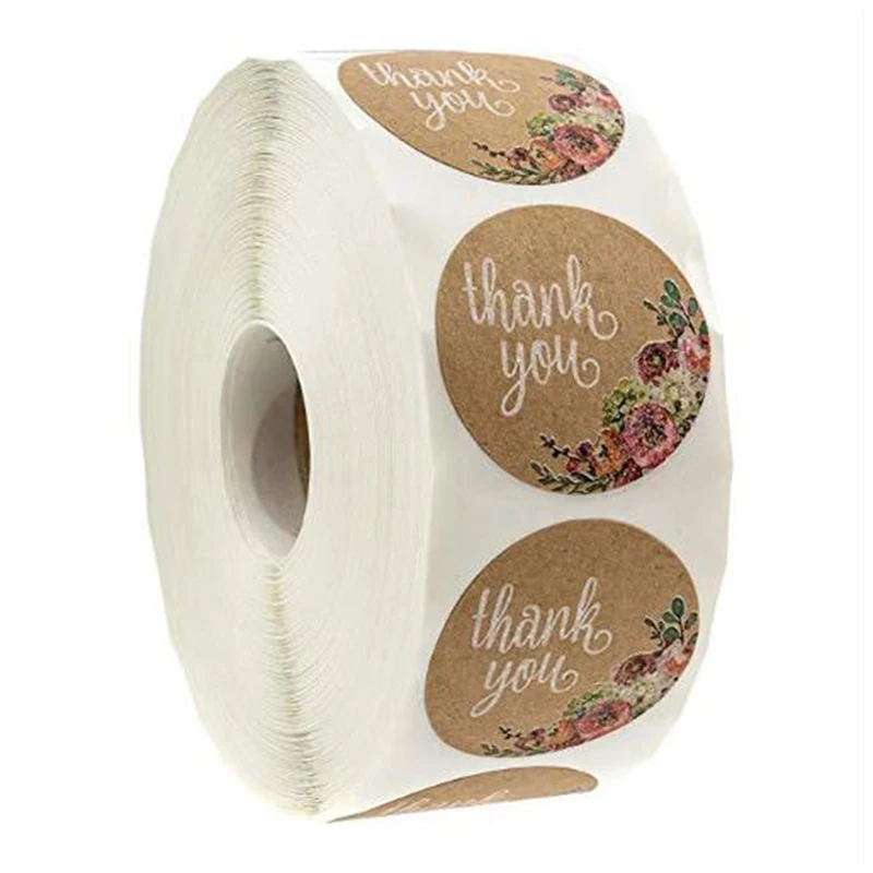 Свернутая Воловья Кожа Наклейка выпечка в подарок печать наклейка Свадебный