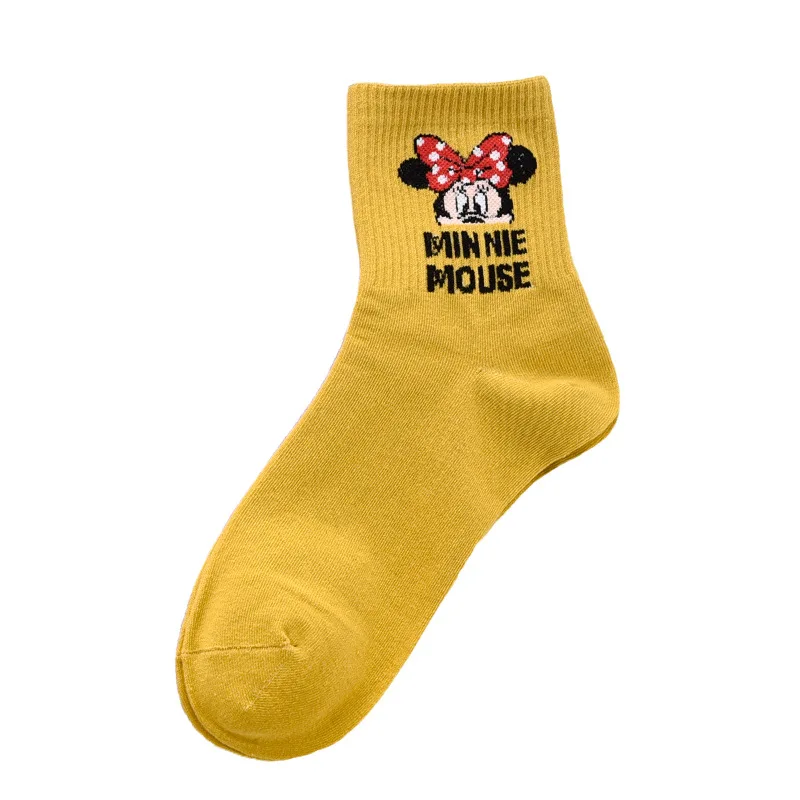 Calcetines de tubo de dibujos animados para ni&ntilde;o y ni&ntilde;a, calcet&iacute;n informal de princesa, con dise&ntilde;o de Disney, Pato Donald, Mickey, Minnie mouse, xxx-4