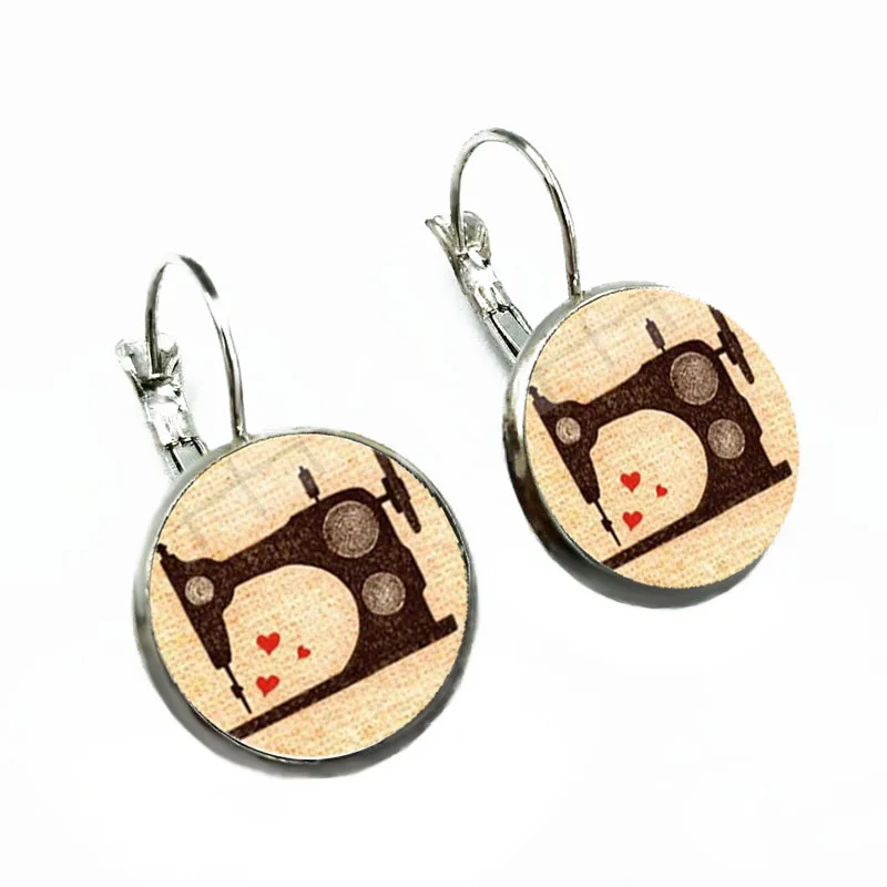 Горячая Распродажа винтажная швейная бижутерия машинка для сережек |