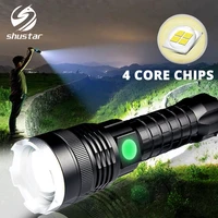 super powerful led flashlight xhp50 zoomable tactical torch rechargeable waterproof lamp ultra bright lantern by 26650 battery