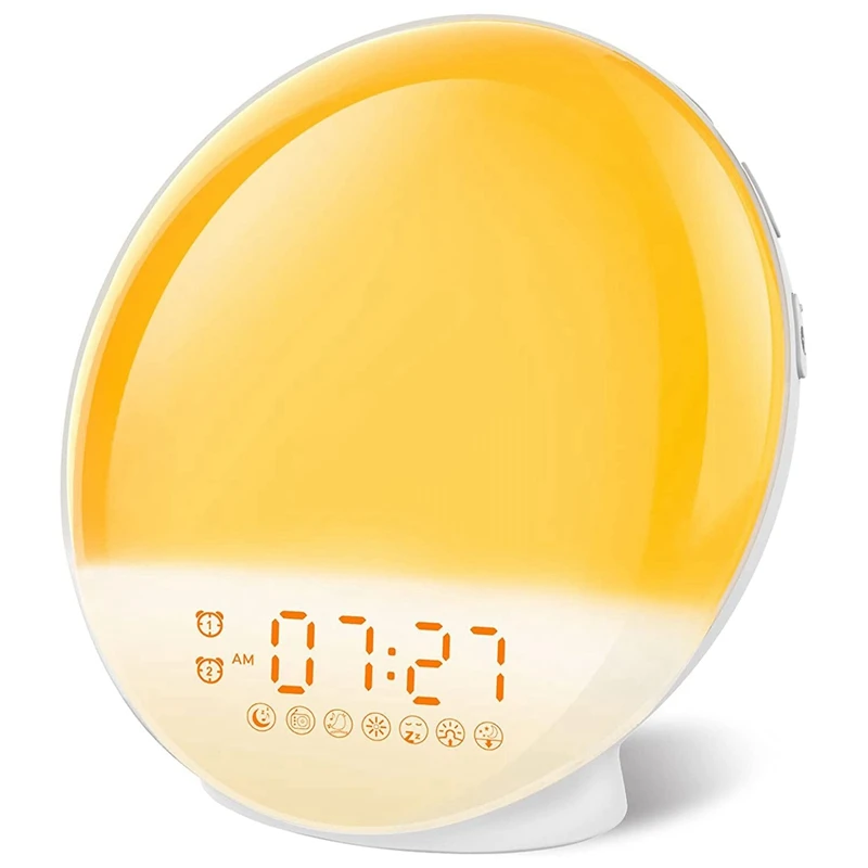 

Sunrise Alarm Clock Sunrise Analog Wake-Up Light with Sunrise Analog Dual Alarm Clock Sleep Assist Digital Alarm Clock