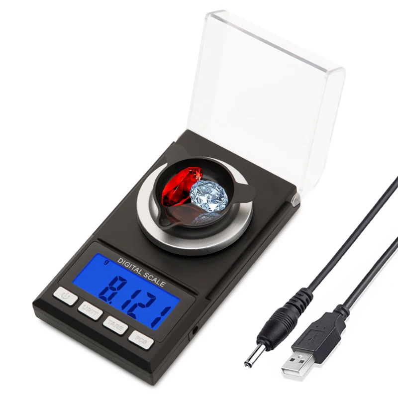 0 001 г точные весы 100 г/50 LCD Цифровые для ювелирных изделий алмазные золотые