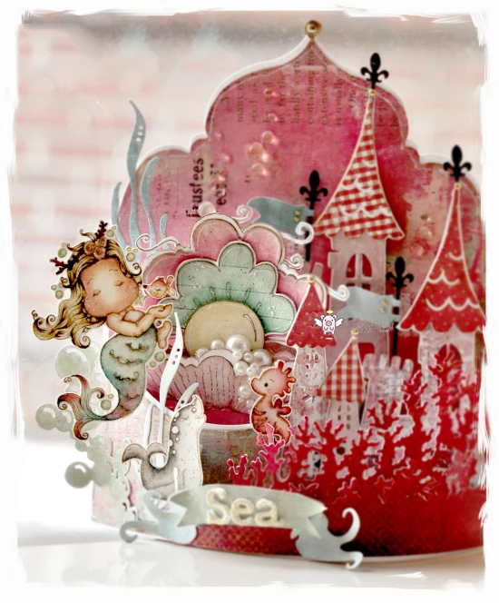 Piggy Craft metal cutting dies cut die mold Castle flag house Scrapbook paper craft knife mould blade punch stencils dies