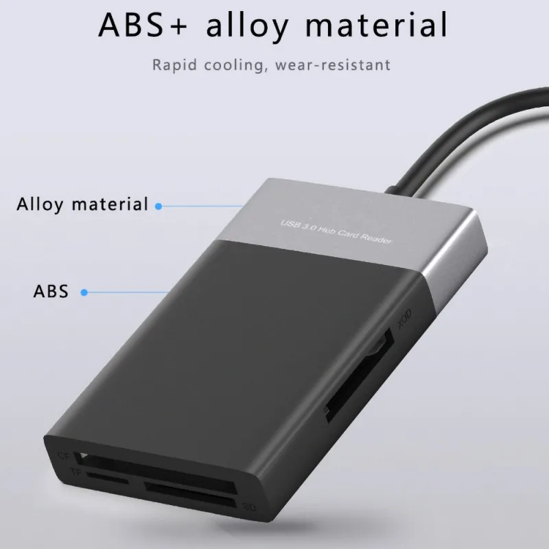 Мультимедиа SD-кардридер USB 3.0 адаптер памяти CF с возможностью одновременного чтения карт для TF XQD on.