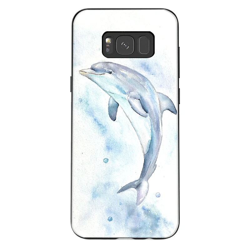 Чехол для телефона samsung J6 A70 A60 A50 A40 A20 A30 A10 A7 A6 A5 A3 A8 A9 крышка морские животные