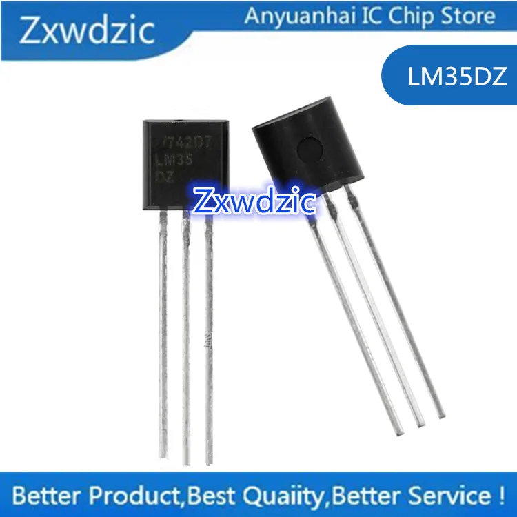 

10pcs 100% new imported original LM35DZ LM35 TO-92 Precision Celsius Temperature Sensor