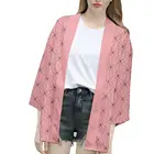 Пальто для косплея из японского аниме Kamado Nezuko, Повседневный Кардиган, куртка для косплея, искусственное кимоно для детей, пальто, рубашка 2021