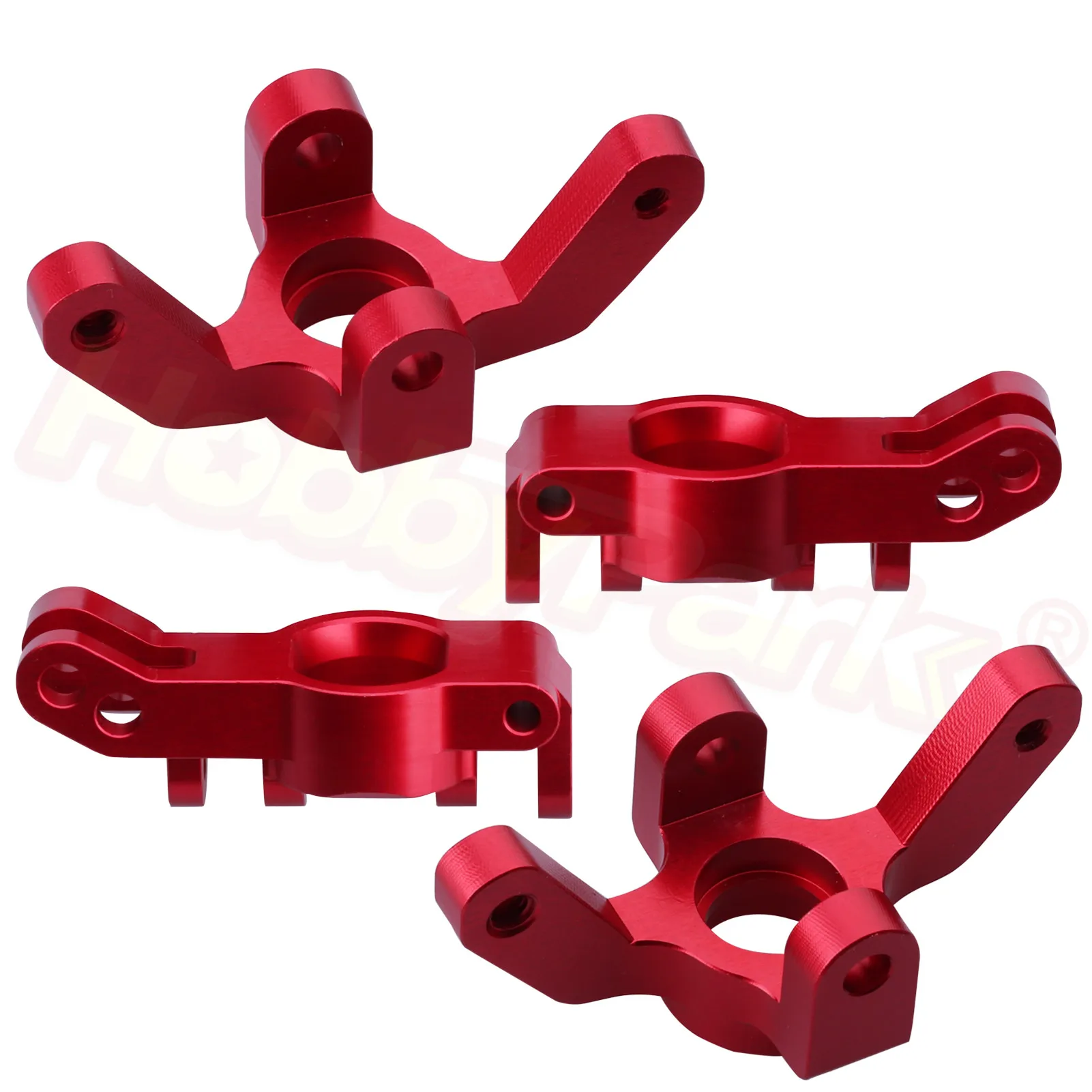 

Hobbypark Aluminum Front/Rear Right Hub Assembly Steering Knuckles Blocks Stub Axle Carriers for 1/10 Redcat Blackout XTE XBE