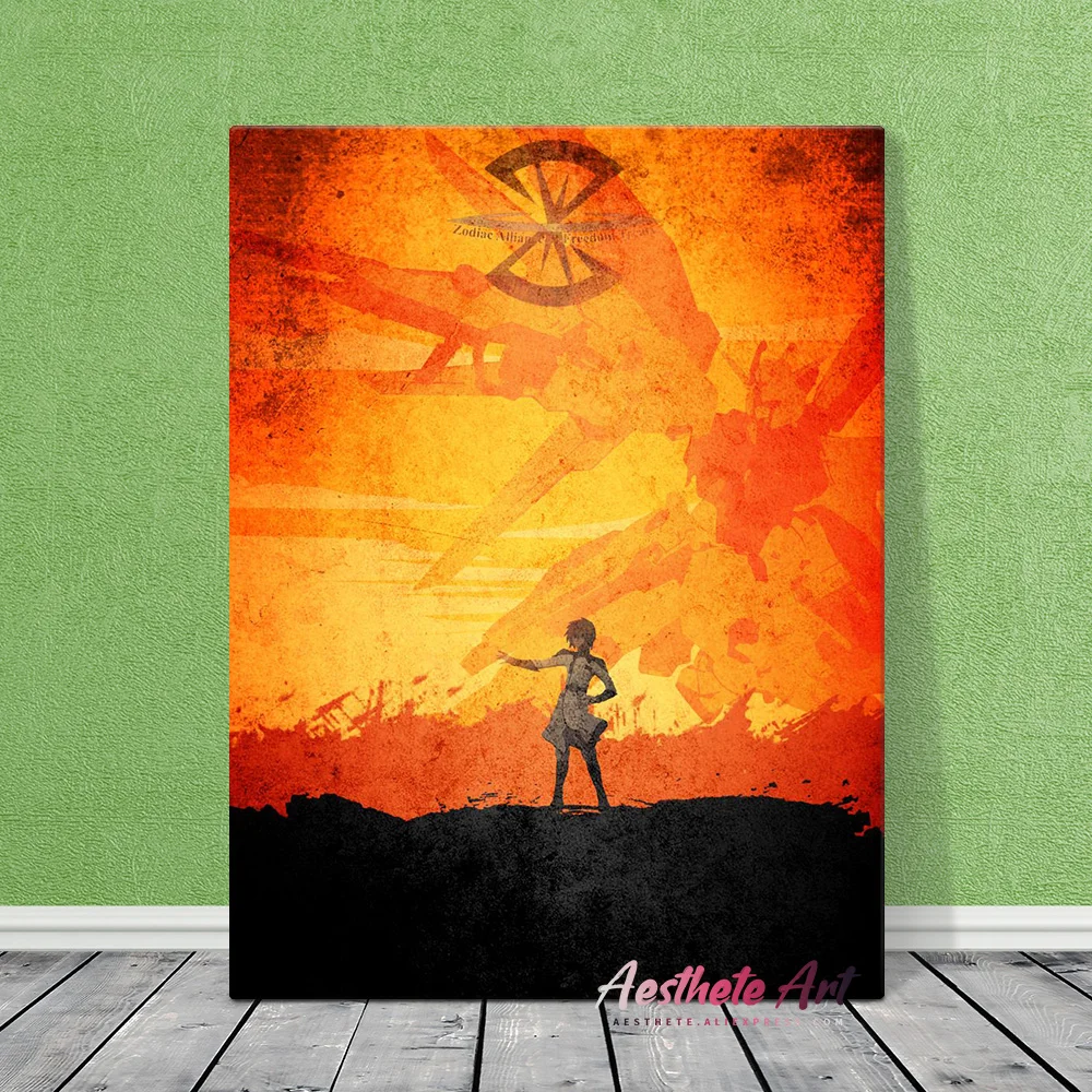 Декоративная настенная Картина на холсте с принтом |