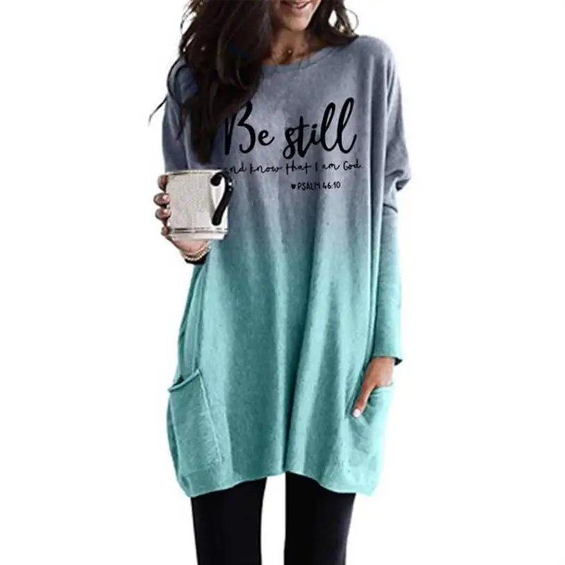 

Be Still And Know That I Am God Faith Women Hoodies Religious Christian Casual Bible Verse Sweatshirt Clothes Harajuku