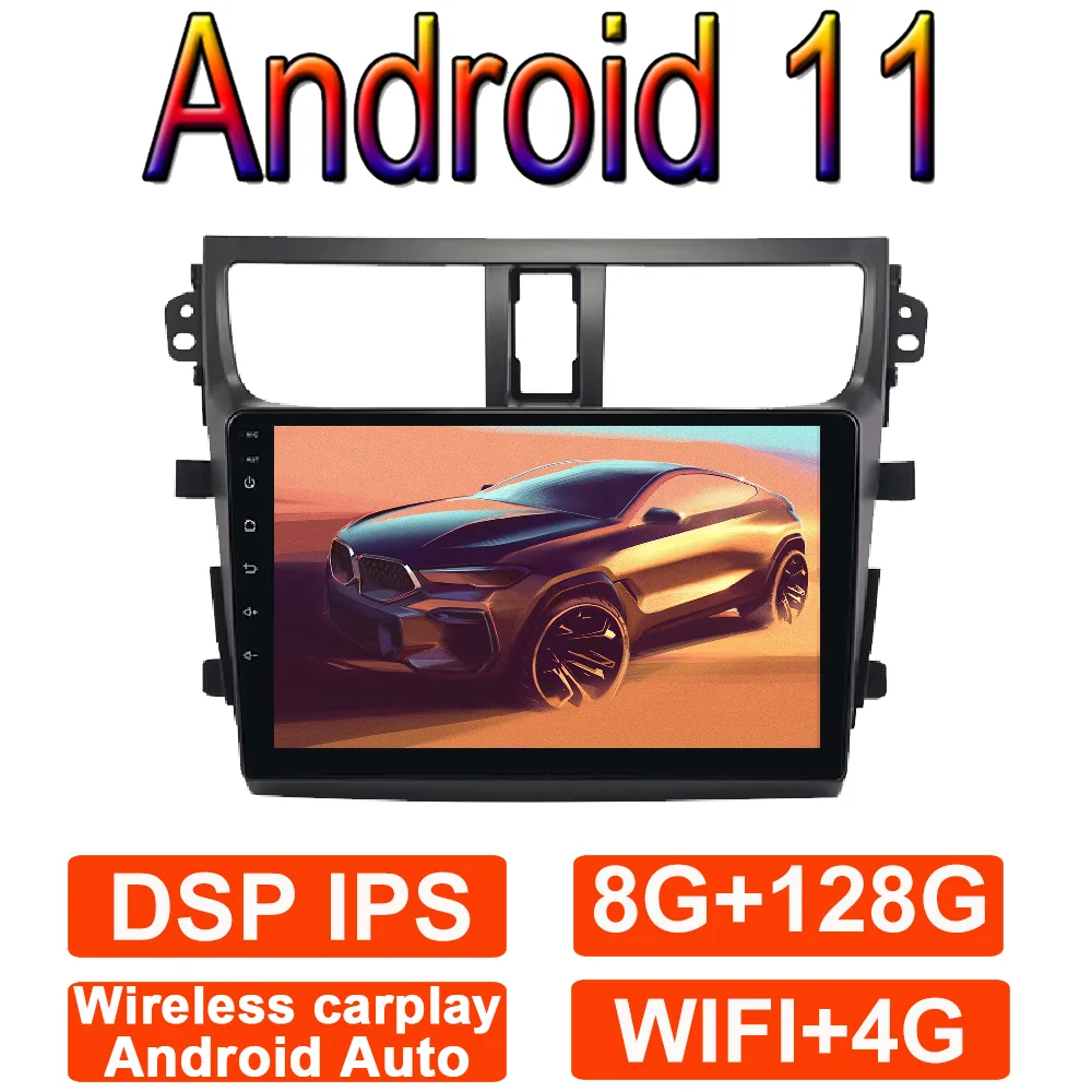 

9" Carplay For Suzuki Celerio 2015 2016 2017 2018 Car Radio Navigation GPS Multimedia Player Stereo DSP Android 11 AUTO WIFI BT