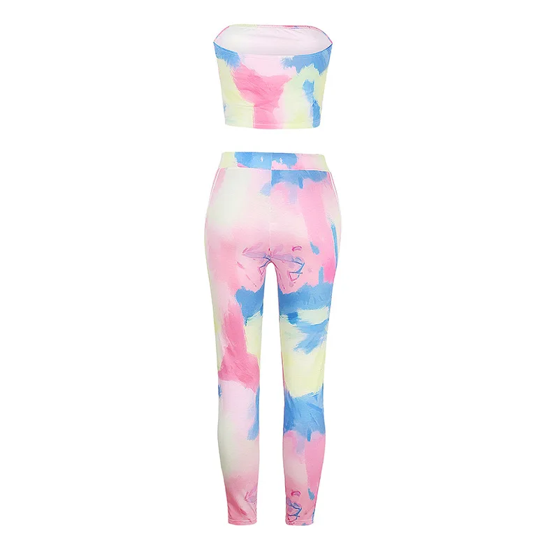 

Women's Sexy Clothing Hot Style Summer Strapless Slim Print Home Dress Set