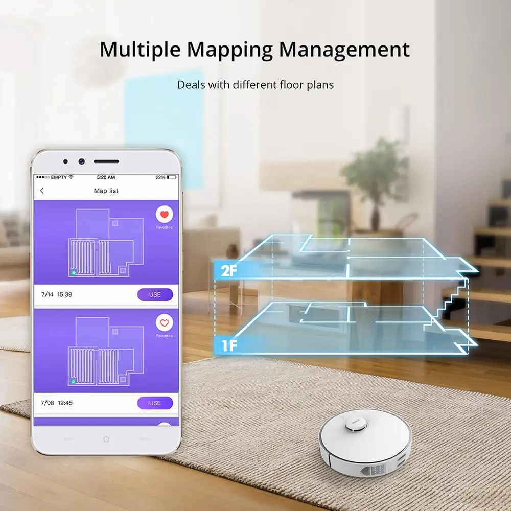 Робот-пылесос 360 C50 S5 S6 умный пылесос Wi-Fi управление через приложение