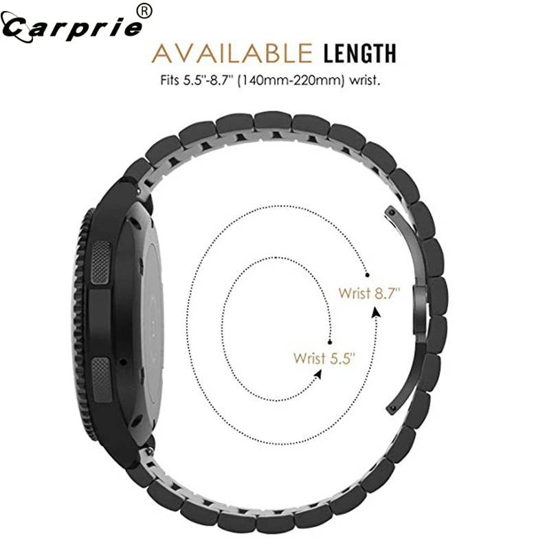 Ремешок CARPRIE из нержавеющей стали для смарт часов AMAZFIT GTR 42 мм роскошный модный