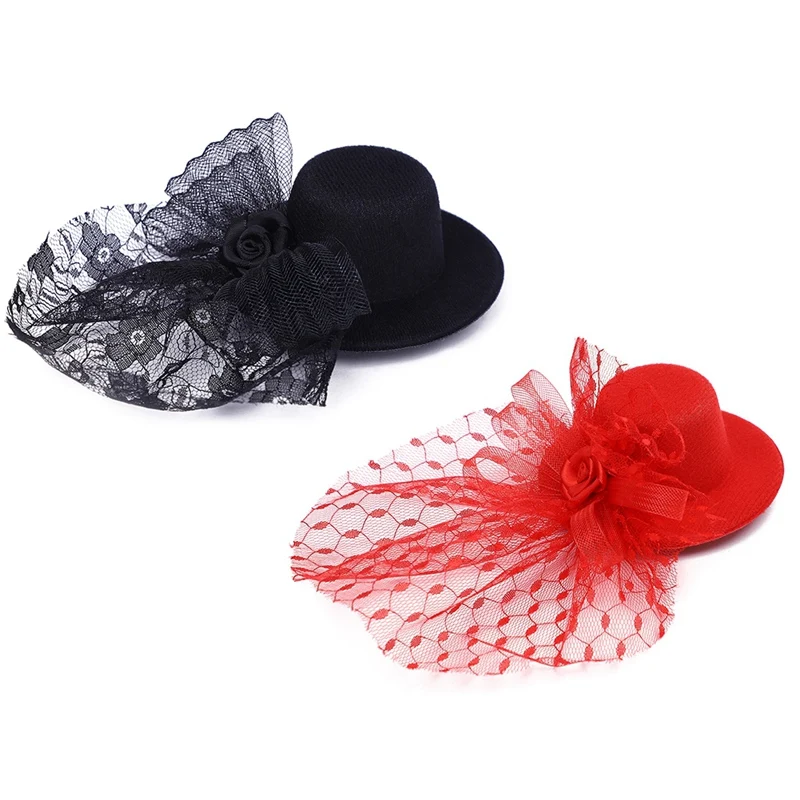 Милая Рождественская шляпка для собак и кошек заколка на волосы домашних