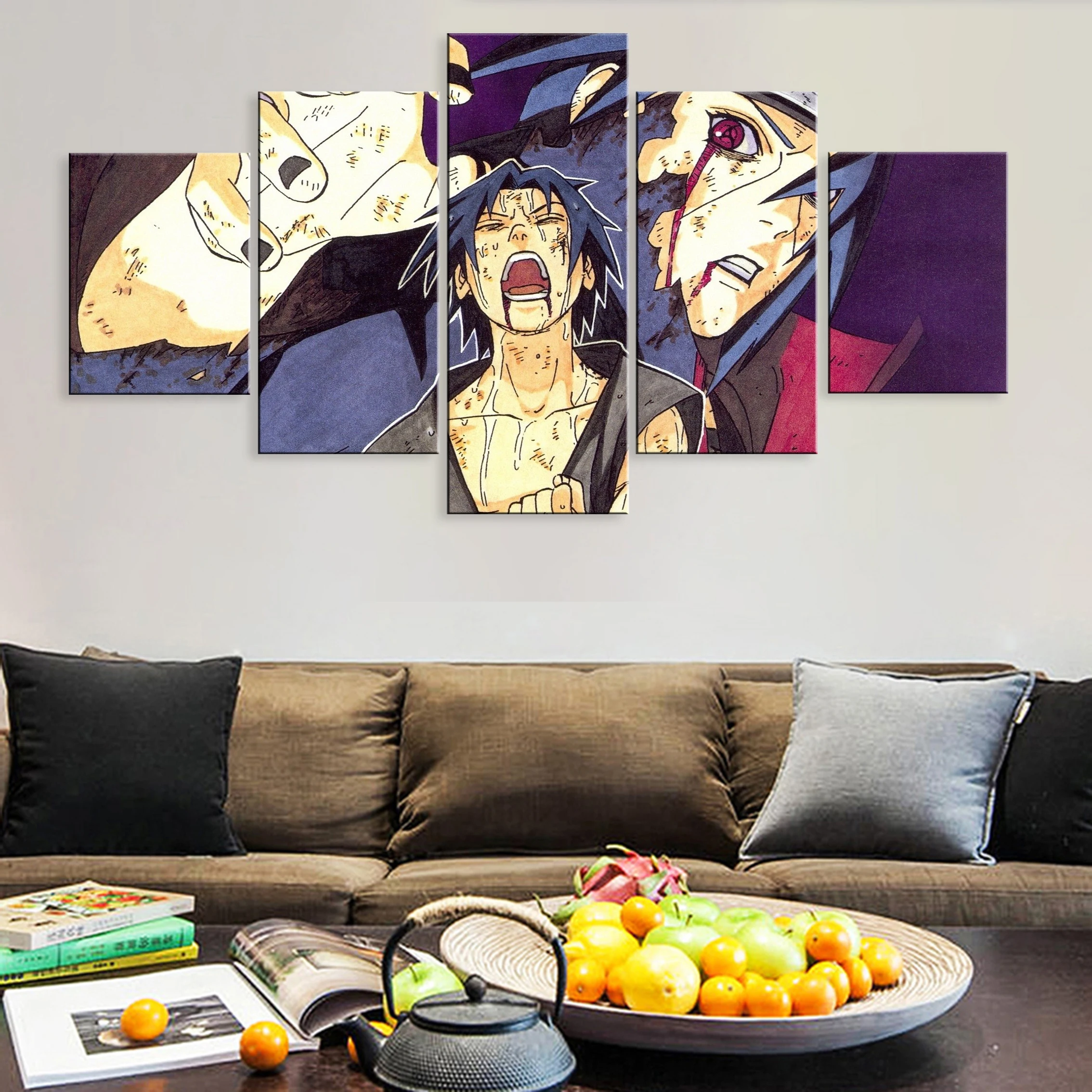 

Hd Printed Decoration Pictures 5 Pieces Artwork Modular Poster Painting Canvas For Living Room Framework Anime NARUTO