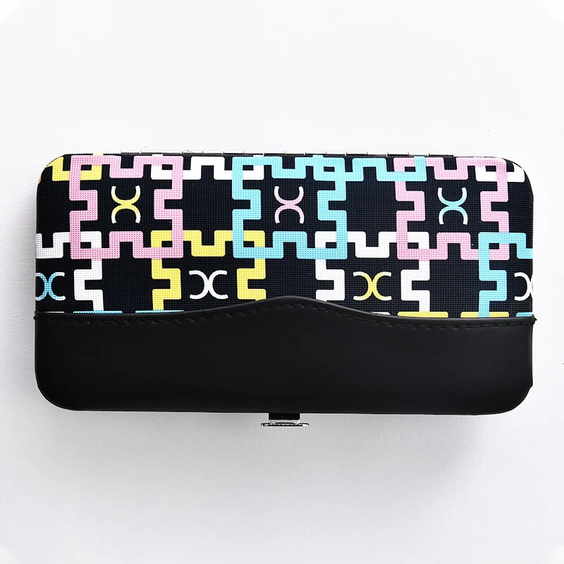 

Multifunction Nail Clipper Set Pedicure Scissors Tweezers Stainless Steel Black Manicure Kit Art Tool Set