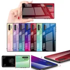 Чехол для samsung Galaxy Note 10 Pro с градиентным закаленным стеклом, чехол для Galaxy Note 8 9, чехлы для телефонов, Защитные Чехлы