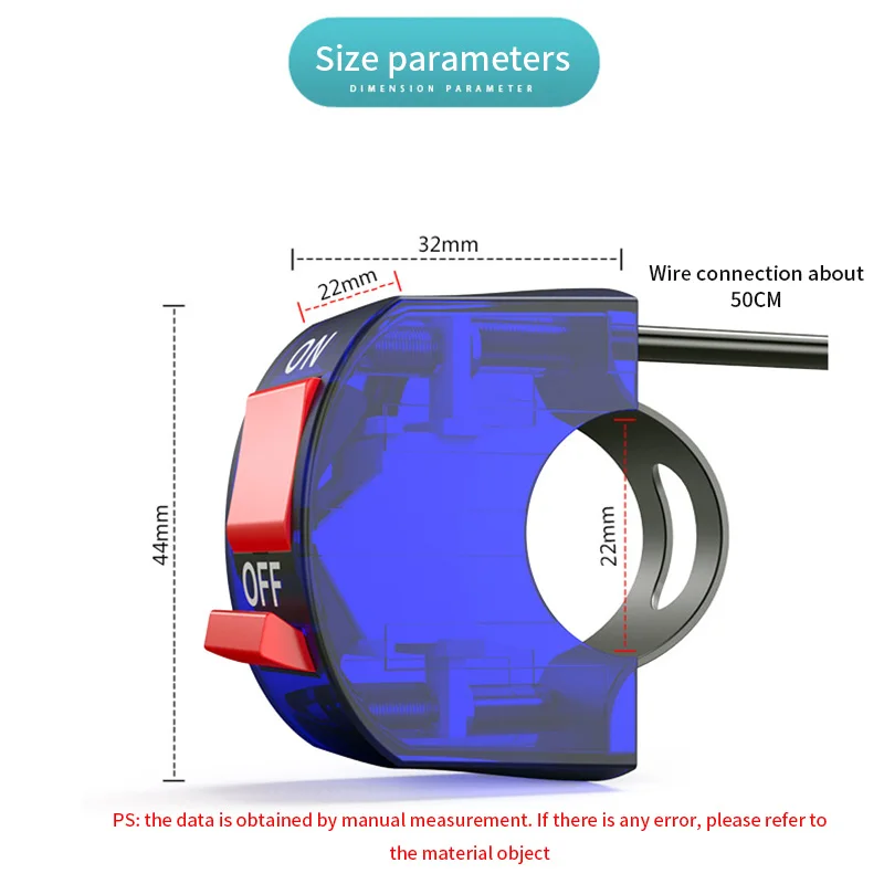 AOZBZ 3 провода мотоцикл руль управления для мотоциклов огневой переключатель