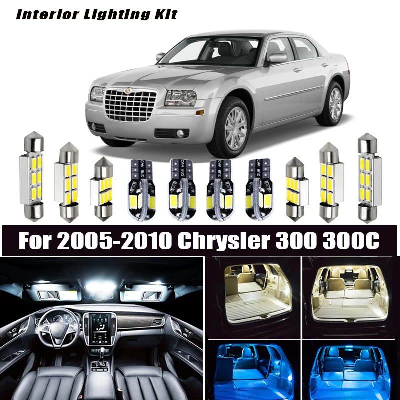 17 шт. Canbus T10 светильник светодиодный свет s лампы Комплект для интерьера Карта