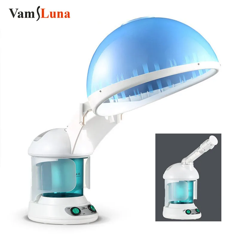 2 в 1 горячего тумана лица отпариватель паровой увлажнитель кожи и уход за