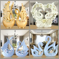 new ceramic swan decorative ornaments wedding new wedding gifts to send girlfriends creative living room swan ornaments crafts