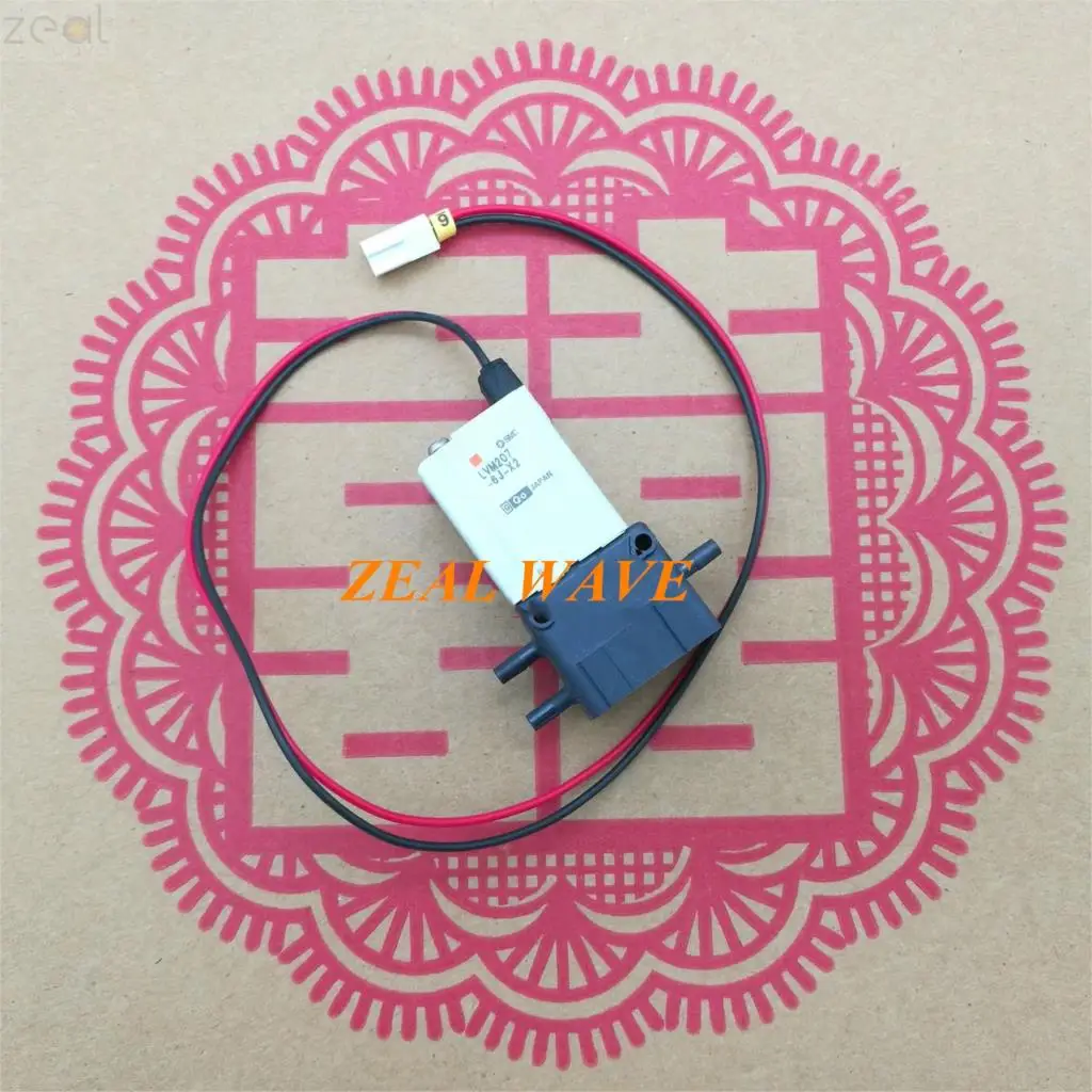 

For Imported Japanese SMC Three-Way Solenoid Valve LVM207-6J-X2 Two-Way LVMK27-6J-X2 DC12V