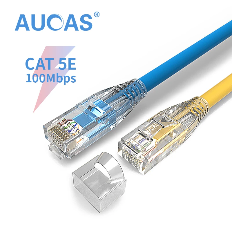 AUCAS высокоскоростной UTP 0 5 м 1 2 3 CAT5E кабель RJ45 Ethernet кабельная пластина шнур сеть
