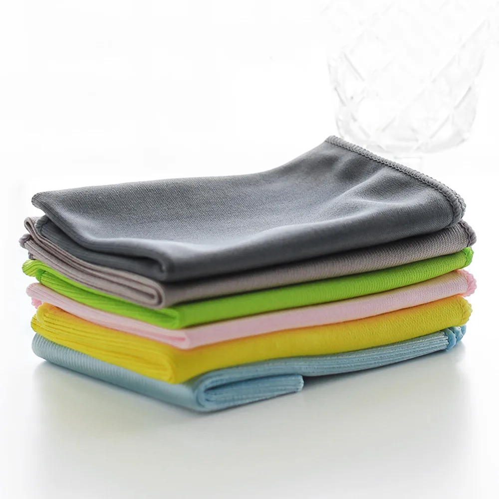 

3/5/6PCS Super Microfiber Kitchen Dish Cloth High-Efficiency Tableware Household Cleaning Towel Kichen Tools Car Window Cleaning
