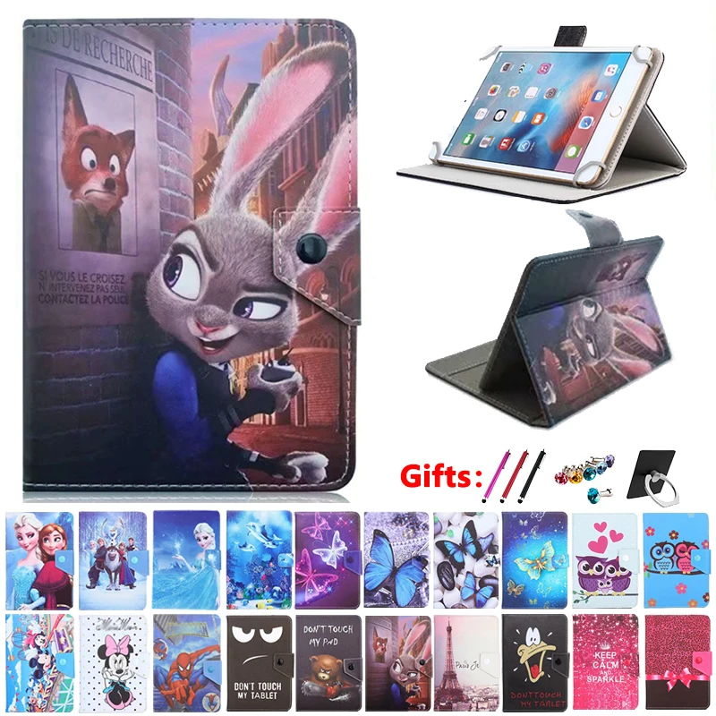 Универсальный чехол для Prestigio MultiPad Wize 3408/3508/3608 4G/Grace 5588 7788 8 дюймов для планшета, с принтом из искусственной кожи, чехол-подставка
